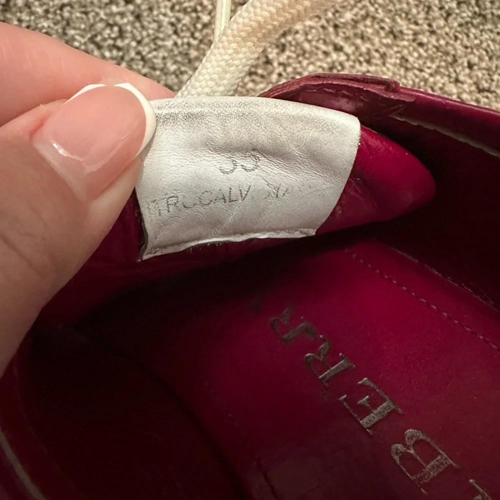 Burberry Pink Plaid Sneakers - Picture 6 of 6